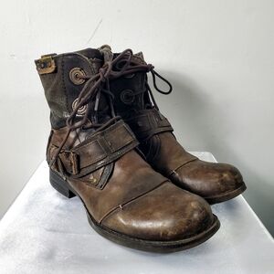 Bunker Rugged Brown Leather Men's Boots